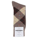 Burlington Brown Preston Argyle Socks 
