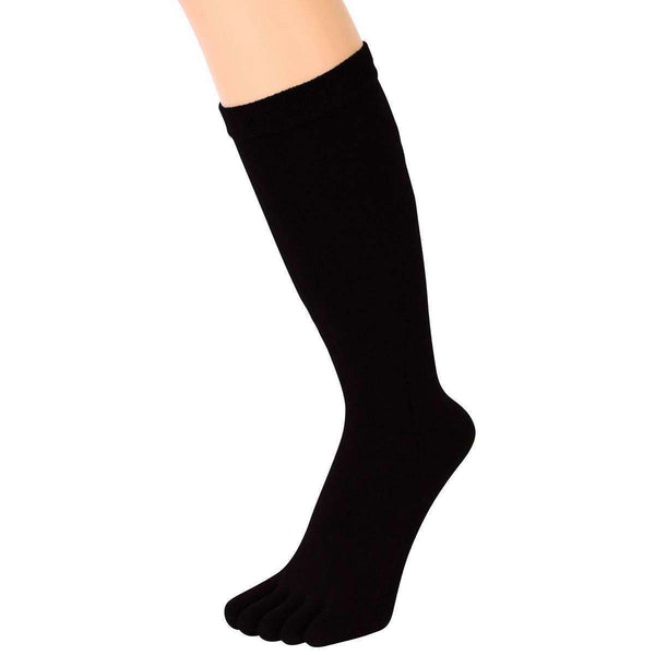 TOETOE Black Mens Toe Socks 