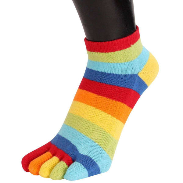 TOETOE Multi-colour Everyday Trainer Toe Socks 