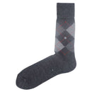 Burlington Grey Preston Argyle Socks 
