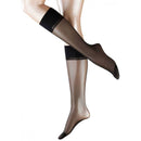 Falke Black Pure Matte 20 Denier Transparent Sensitive Top Matte Knee-High Tights 