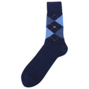 Burlington Navy Preston Argyle Socks 