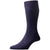 Pantherella Navy Vale Rib Cotton Lisle Socks 