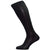 Pantherella Black Baffin Rib Over the Calf Silk Socks 