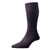 Pantherella Black Asberley Rib Silk Socks 