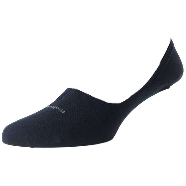 Pantherella Navy Footlet Egyptian Cotton Shoe Liner 