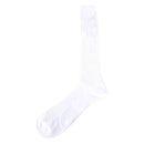 Pantherella White Danvers Rib Over the Calf Cotton Lisle Socks 