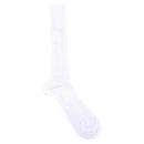 Pantherella White Danvers Rib Over the Calf Cotton Lisle Socks 