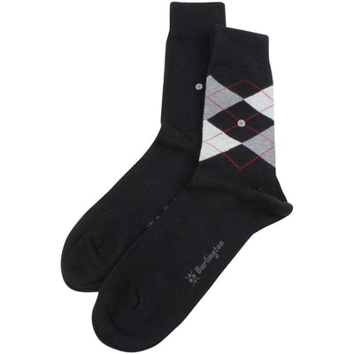 Burlington Black Everyday Mix 2 Pack Socks 