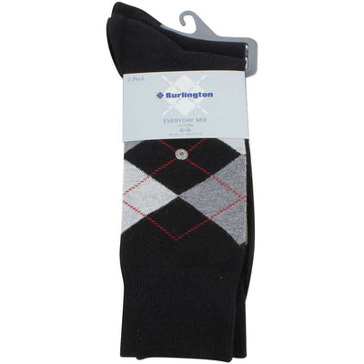 Burlington Black Everyday Mix 2 Pack Socks 