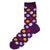 Bassin and Brown Purple Multi Spot Socks 