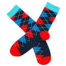 Bassin and Brown Blue Argyle Socks 