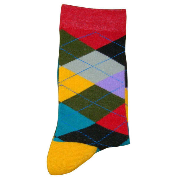 Bassin and Brown Multi-colour Argyle Socks 