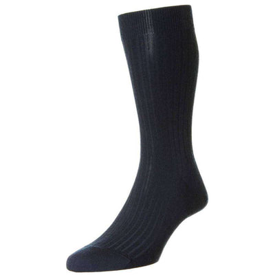 Pantherella Blue Laburnum Merino Wool Socks 