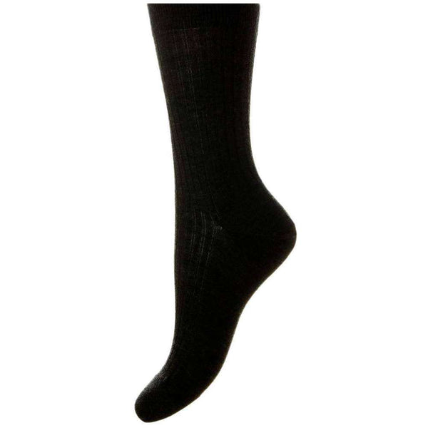 Pantherella Black Rose Merino Wool Socks 