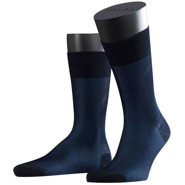Falke Navy Fine Shadow Socks 