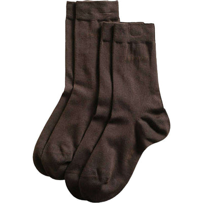 Esprit Brown Basic Fine Knit Mid-Calf 2 Pack Socks 