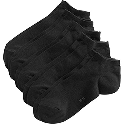 Esprit Black Solid Block Colour Sneaker 5 Pack Socks 