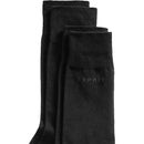 Esprit Black Basic 2 Pack Socks 