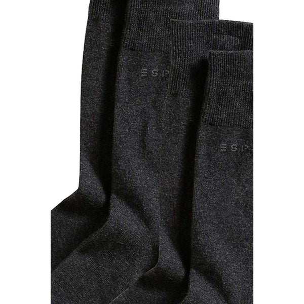 Esprit Grey Basic 2 Pack Socks 