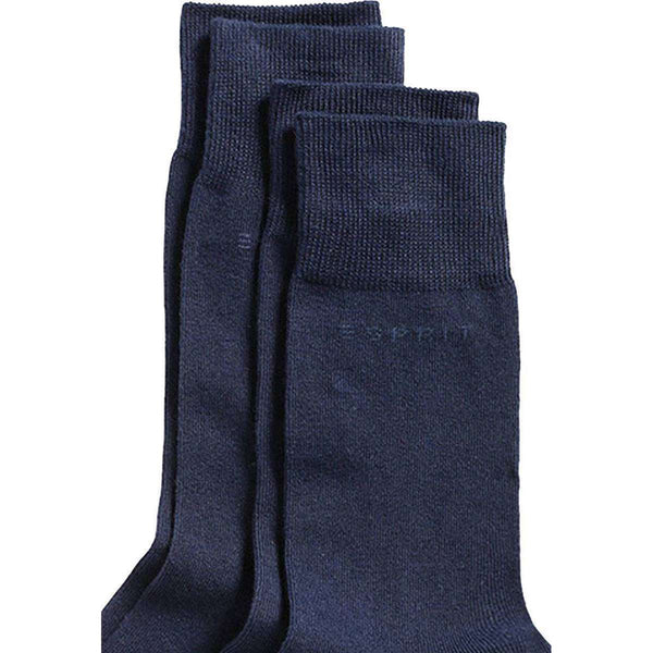 Esprit Navy Basic 2 Pack Socks 