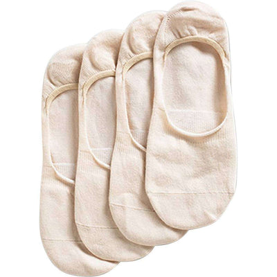 Esprit Cream Basic Sporty Ankle Non-slip 2 Pack Shoe Liners 