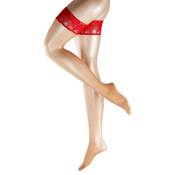 Falke Tan Lunelle Ultra-Transparent Shimmer 8 Denier Stockings 