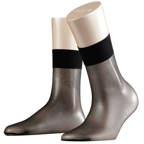 Falke Black Shelina Ultra-Transparent 12 Denier Anklet Tights 