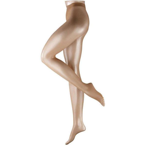 Falke Tan Netted Woollen Tights 
