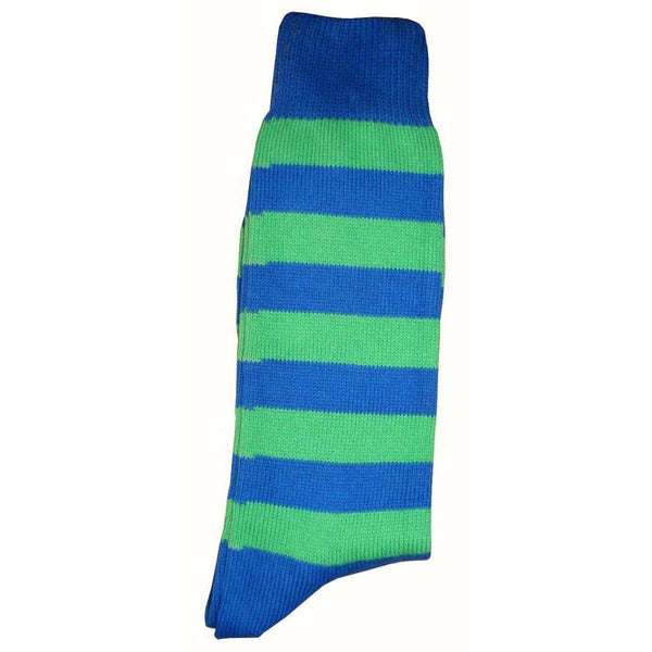Bassin and Brown Blue Striped Midcalf Socks 