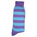 Bassin and Brown Lilac Striped Midcalf Socks 