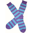 Bassin and Brown Lilac Striped Midcalf Socks 