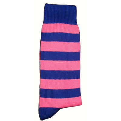 Bassin and Brown Navy Striped Midcalf Socks 