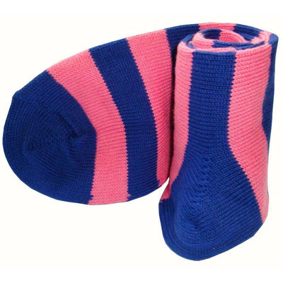 Bassin and Brown Navy Striped Midcalf Socks 
