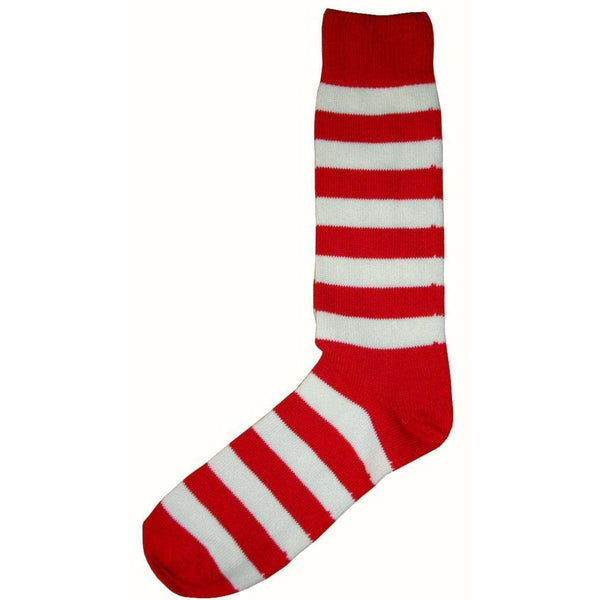 Bassin and Brown Red Striped Midcalf Socks 