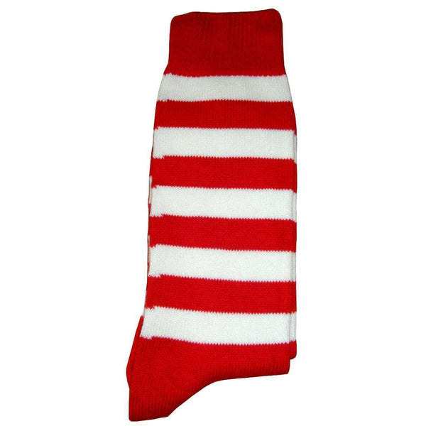 Bassin and Brown Red Striped Midcalf Socks 