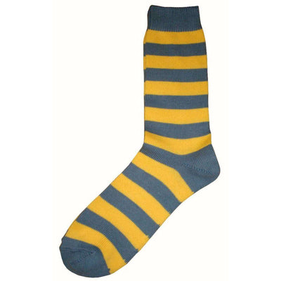 Bassin and Brown Grey Striped Midcalf Socks 