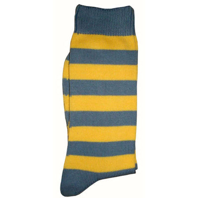 Bassin and Brown Grey Striped Midcalf Socks 