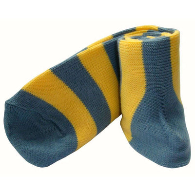 Bassin and Brown Grey Striped Midcalf Socks 