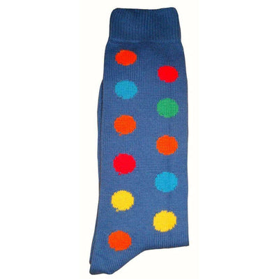 Bassin and Brown Blue Spotted Midcalf Socks 