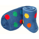 Bassin and Brown Blue Spotted Midcalf Socks 