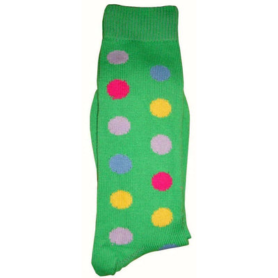 Bassin and Brown Green Spotted Midcalf Socks 