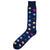Bassin and Brown Navy Spotted Midcalf Socks 