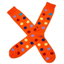 Bassin and Brown Orange Spotted Midcalf Socks 