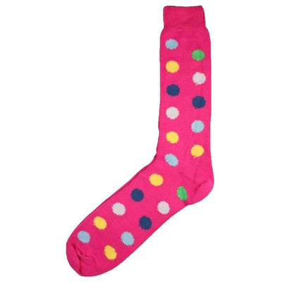 Bassin and Brown Pink Spotted Midcalf Socks 