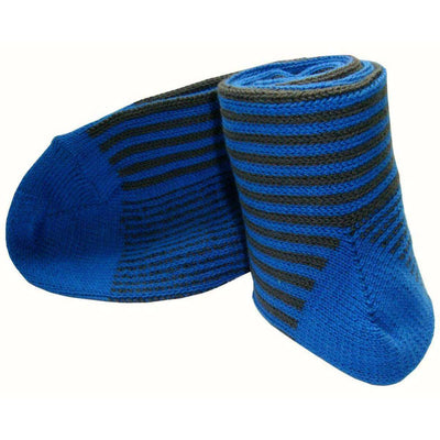 Bassin and Brown Blue Vertical Stripe Midcalf Socks 