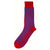 Bassin and Brown Red Vertical Stripe Midcalf Socks 
