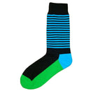 Bassin and Brown Black Thin Stripe Midcalf Socks 