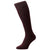 Pantherella Burgundy Danvers Rib Cotton Lisle Over the Calf Socks 