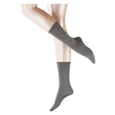 Falke Grey Softmerino Socks 